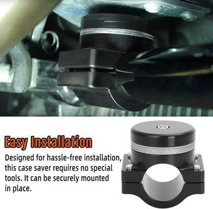 Front Motor Mounts for Dyna Case Saver (1991–2017) Aluminium Black