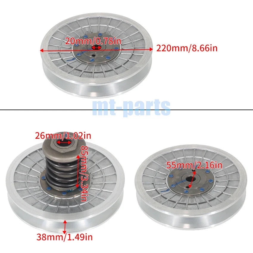 Secondary Driven Clutch for Nissan Maran ATV 500H 700H EFI/UTV 500H 700H (LU020212)
