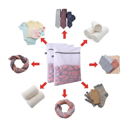 Mesh Laundry Bag for Delicates - Gentle Protection Clothes Wash (3S)
