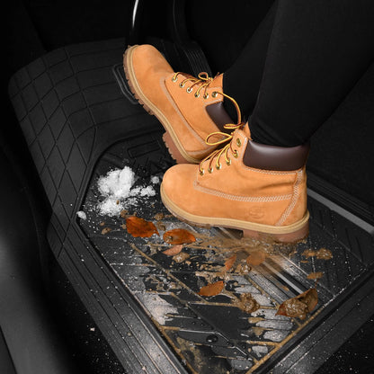 Set of 4 Heavy Duty Rubber Floor Mats for Automotive (TrimtoFit)