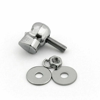 6x Chrome Skull License Plate Frame Screw Bolt T9 for Universal Motorcycle