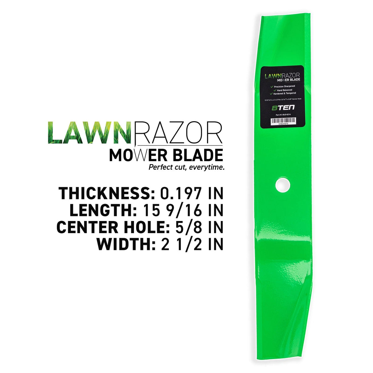 6X LawnRAZOR Blade for Ariens Zoom 1844 1944 (01593900) 44 Inch High Lift