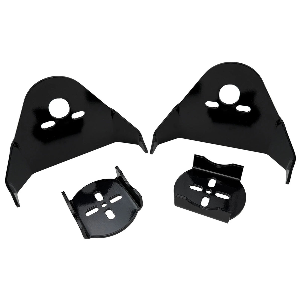 Set of 2 Black Rear Bag Mounting Brackets for Air Ride Suspension