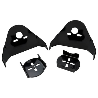 Set of 2 Black Rear Bag Mounting Brackets for Air Ride Suspension