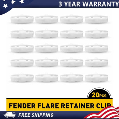 20x Fender Flare Retainer Clip for Jeep Wrangler JL (2018–2020), Gladiator (2020)
