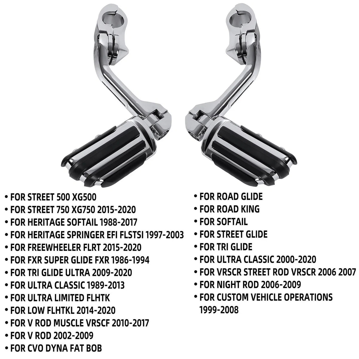 Motorcycle Long Engine Guard Highway Foot Pegs for Harley Road King (2004–2023)