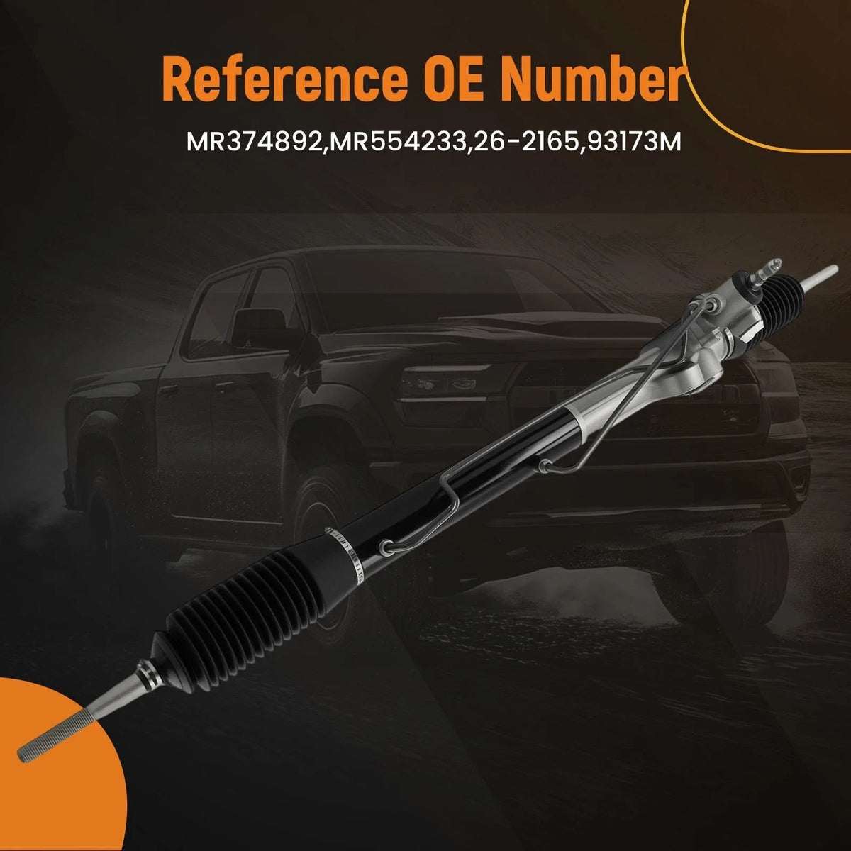 Complete Steering Rack and Pinion for Mitsubishi Montero (2001–2006) MR554233