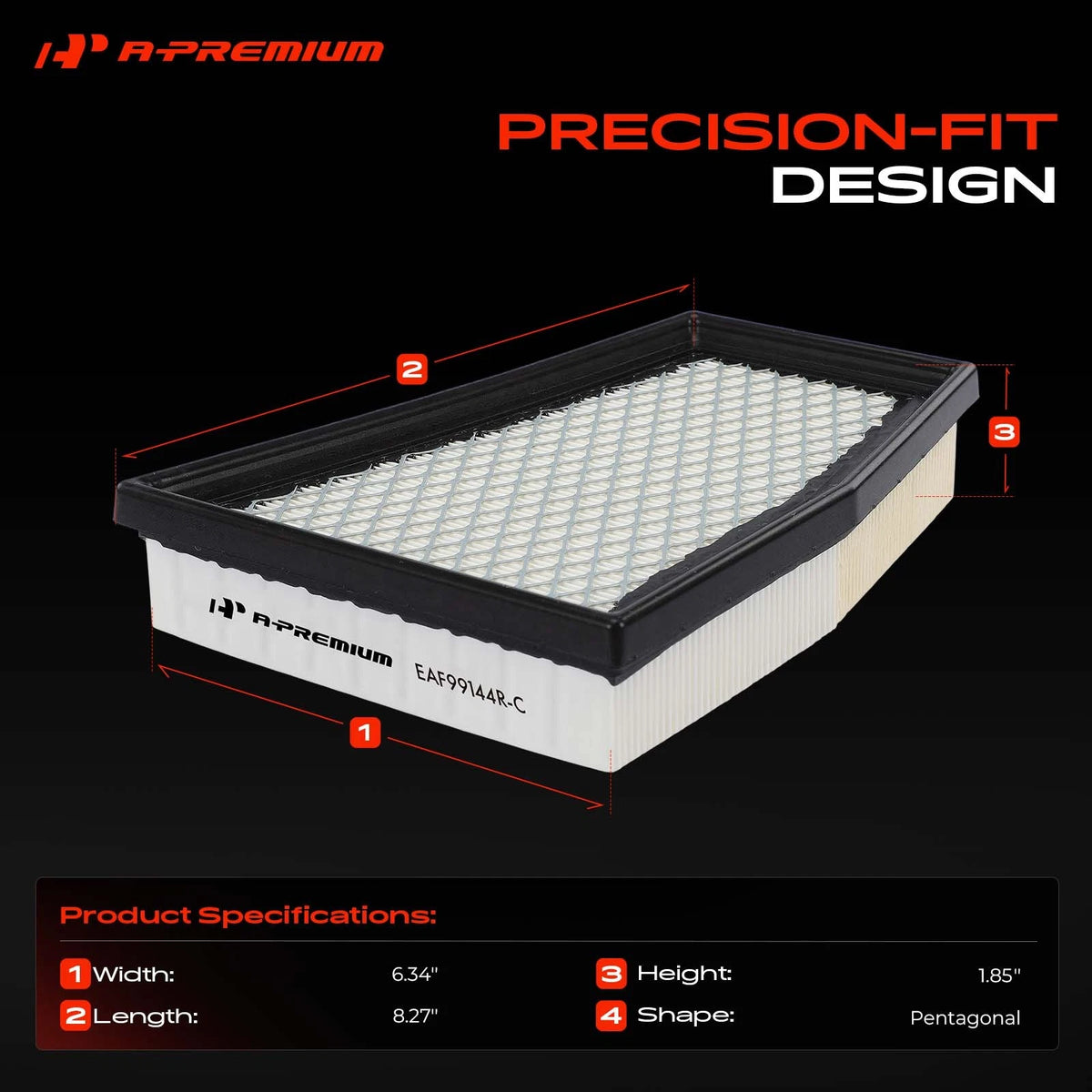 Engine Air Filter for Audi RS5 (2013–2015) 8T0133844A, 0421885