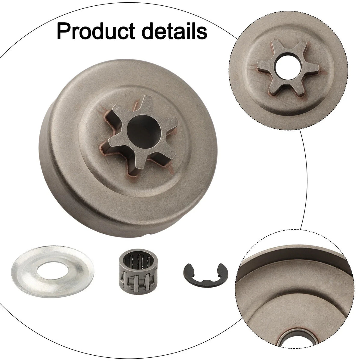 6 Tooth Spur Sprocket Clutch Drum Kit for
