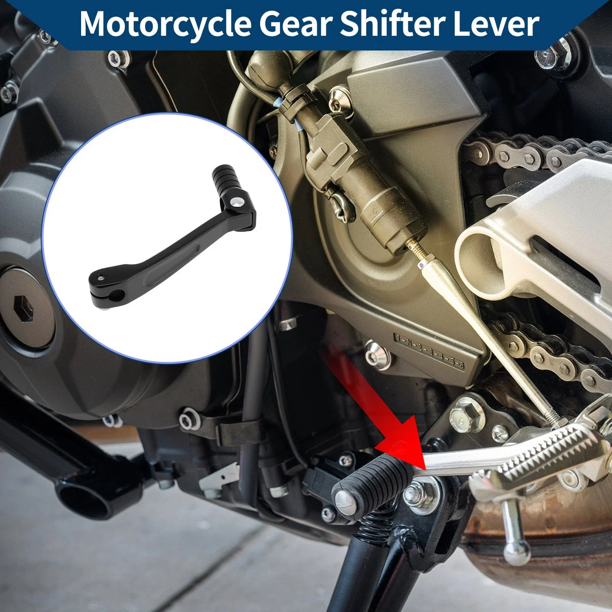 Folding Gear Shifter Lever for Honda CRF150F (2003–2017) Black