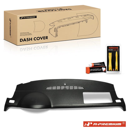 Upper Black Dash Cover for Chevy Silverado GMC Sierra 1500 (2007–2014)
