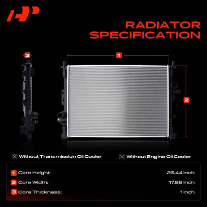Radiator for Ford Escape, Transit Connect (2013–2018) FO3010307, CV6Z8005B