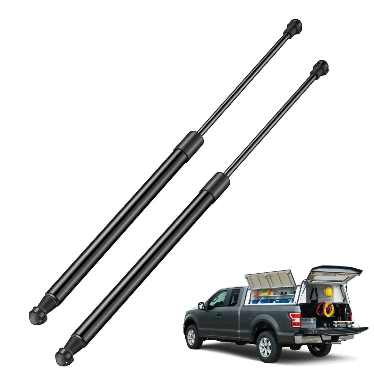 20" Gas Struts for Leer Camper Shell Snugtop Truck Topper Door (70–lbs)
