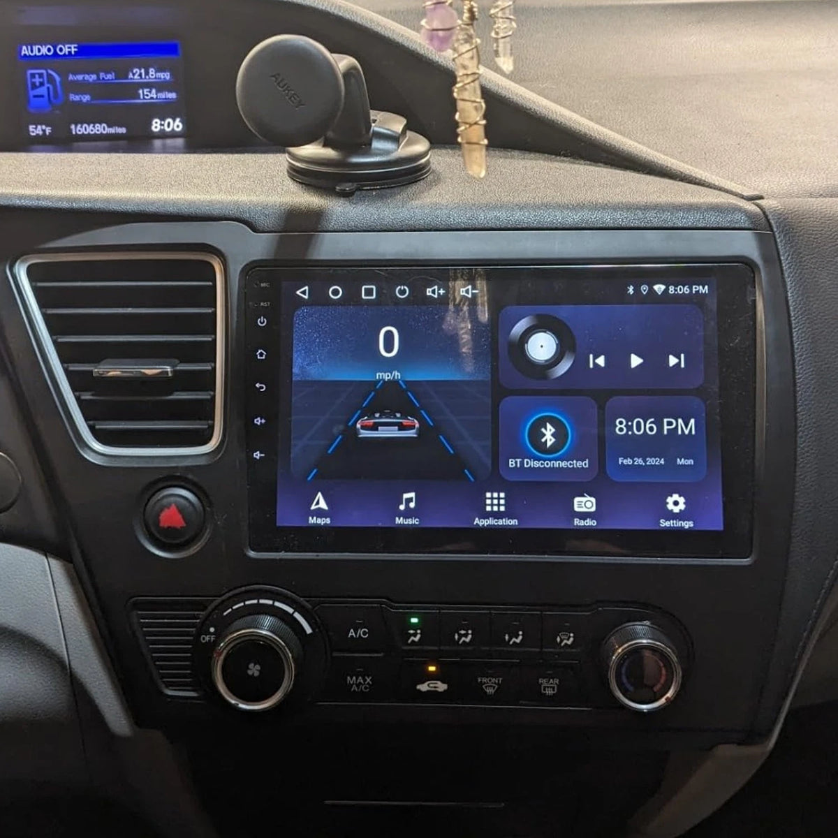 Apple Carplay Android Auto Car Stereo for Honda Civic (2013–2017)