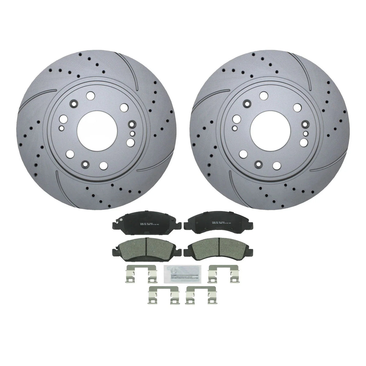 Front Brake Kit with Drilled 330mm Rotors & Bosch Pads for Cadillac Chevy GMC