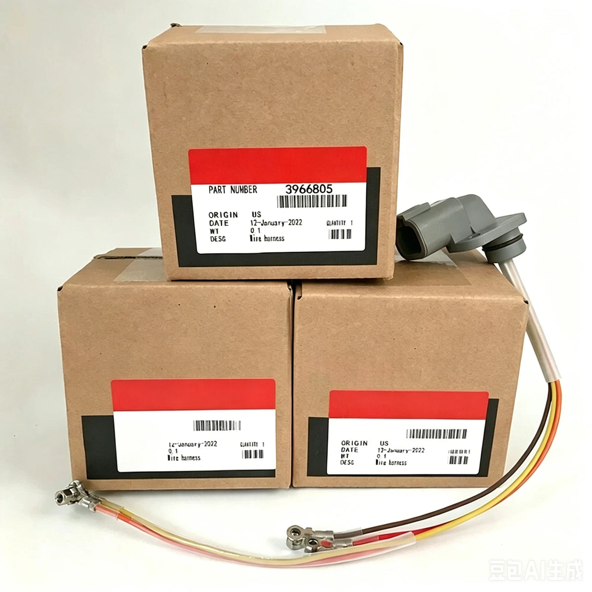 3X Fuel Injector Wiring Harness for Dodge Cummins 5.9L (2003–2005) 3966805, 05086965AA, 05139865AA