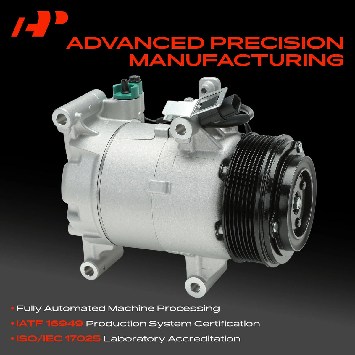 A/C Compressor with Clutch for Honda Civic (2016–2021) 388105BAA01, 388105BAA02, 388105BAA03, 389245AAA02, CO29272C