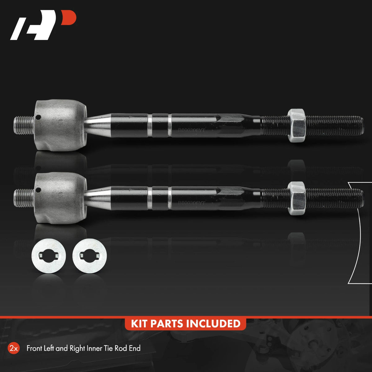 2X Front Inner Tie Rod End for Toyota Camry (2007–2011) - 4550339315, 4553530030, GS86727