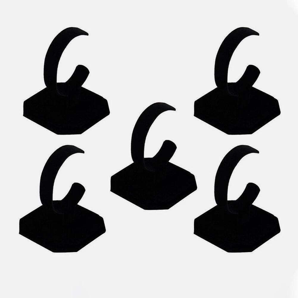 5Pcs Bracelet Display Rack Holder for Jewelry Show Case - Black