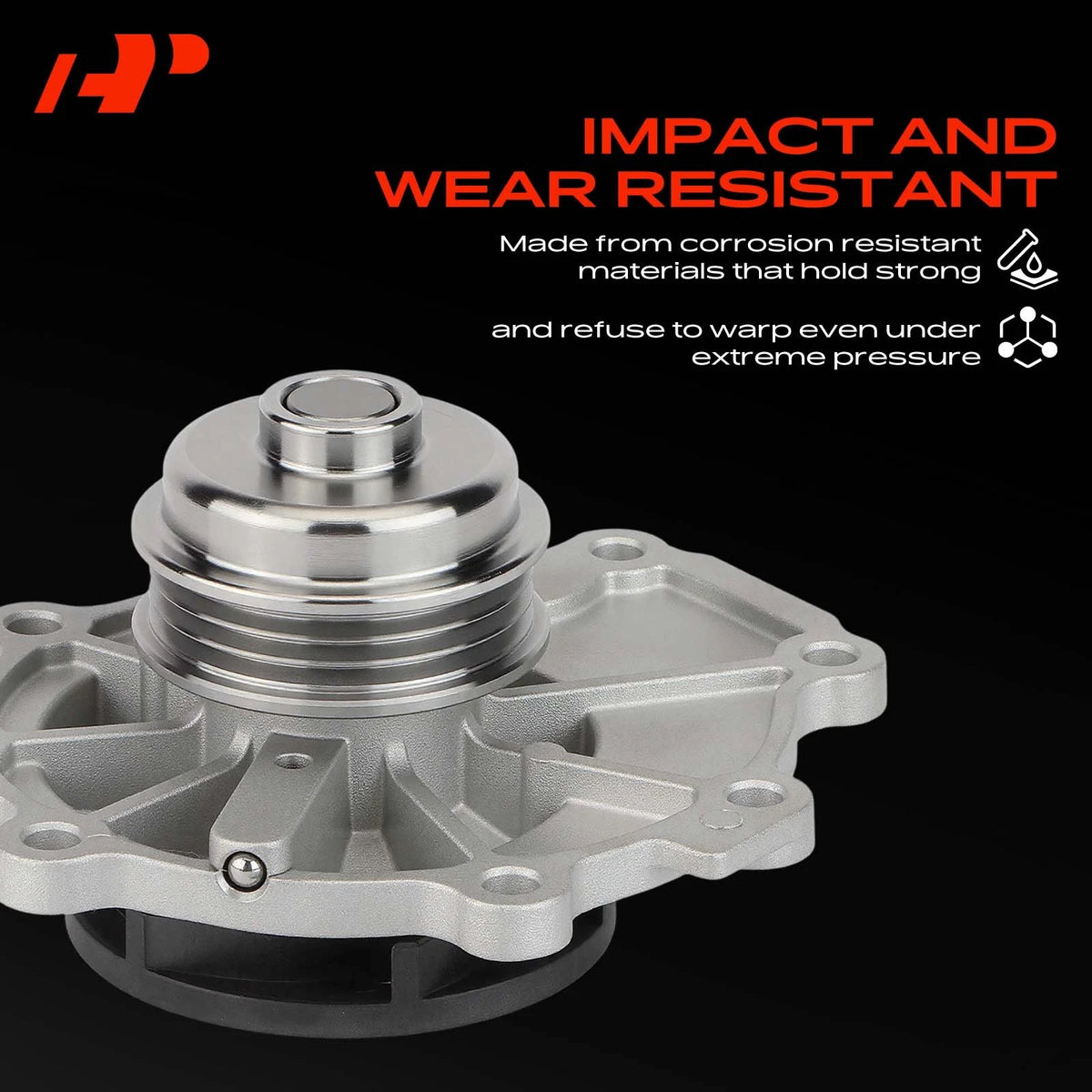Water Pump w/ Gasket for Ford Escape (2006–2008), Fusion (2006–2009), Mazda 6 (2003–2008) - 145-2510