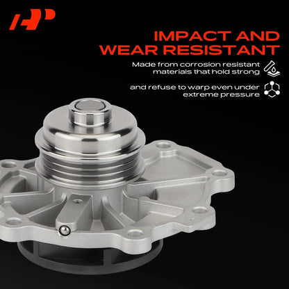 Water Pump w/ Gasket for Ford Escape (2006–2008), Fusion (2006–2009), Mazda 6 (2003–2008) - 145-2510