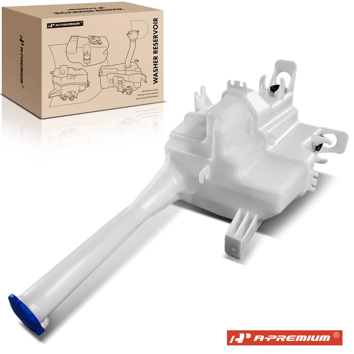 Windshield Washer Reservoir with Cap for Hyundai Tucson (2014–2015) 986202Z000PFM, 986202Y000PFM, HY1288149