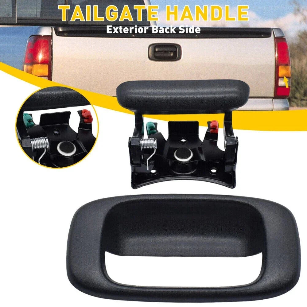 Set of 2 Rear Tailgate Handle Bezels for Chevy Silverado GMC Sierra (2001–2007)