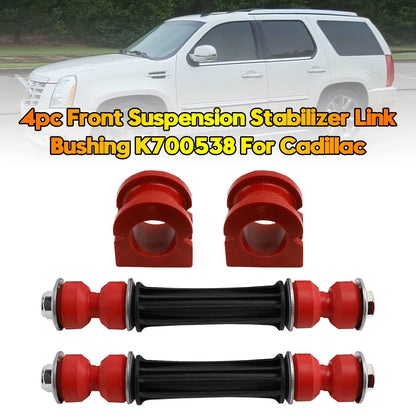 4pc Front Suspension Stabilizer Link & Bushing Kit for Cadillac (K700538)