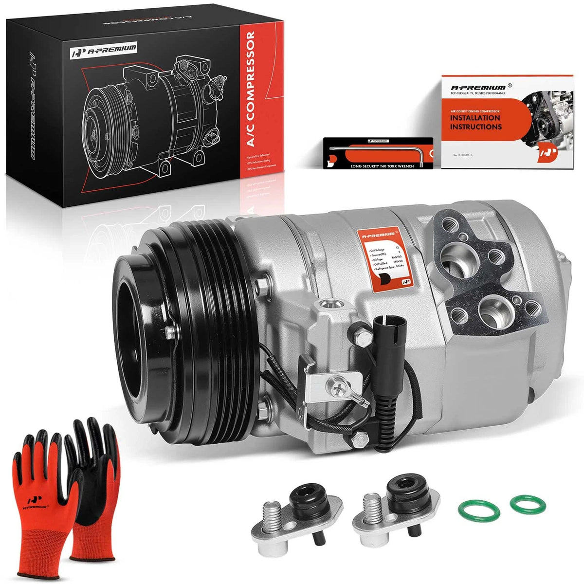 A/C Compressor with Clutch for BMW X5 (2001–2002) 64526921650, 64528377067, 98349