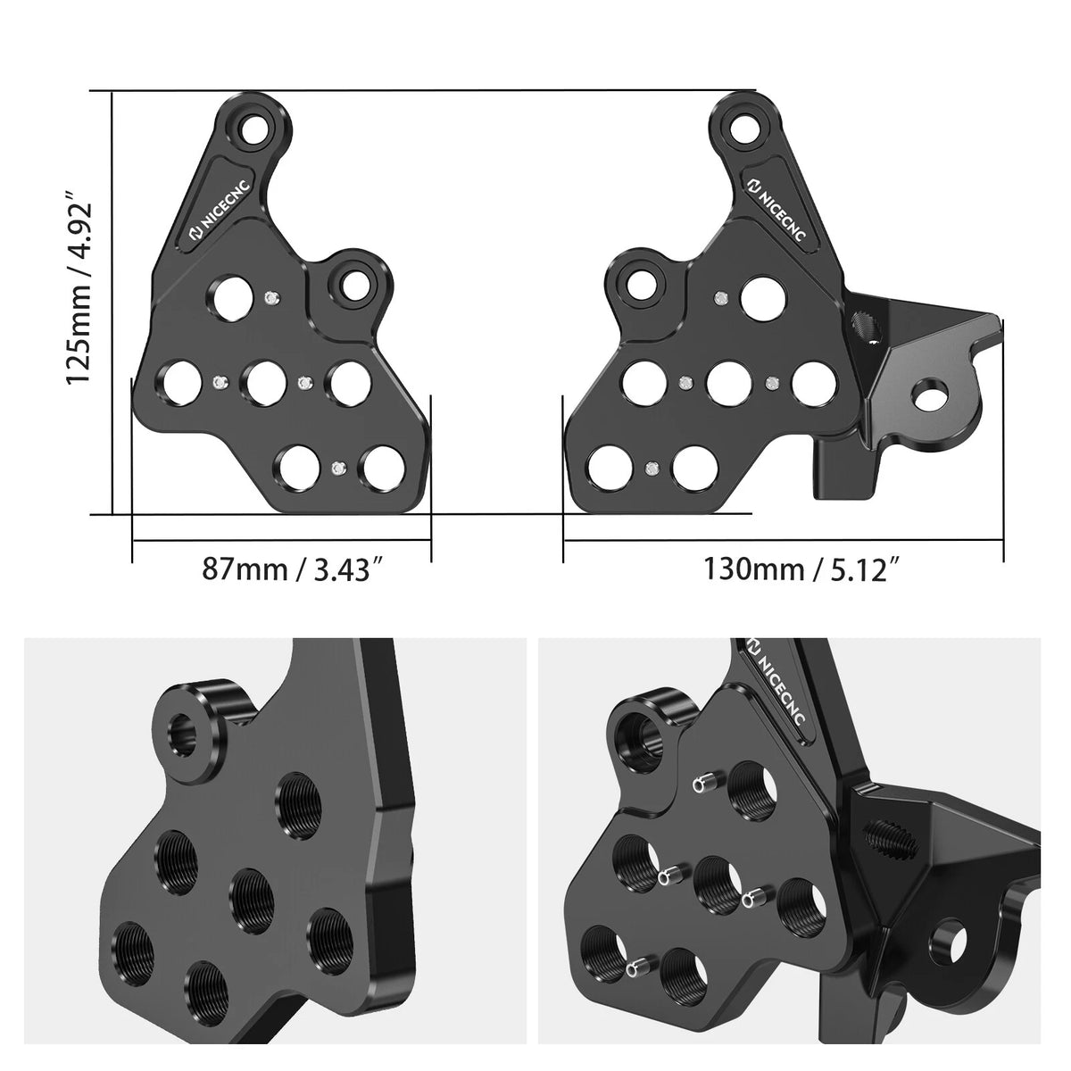 Foot Pegs Bracket Package for Surron Light Bee X S L1E / Segway X160 X260