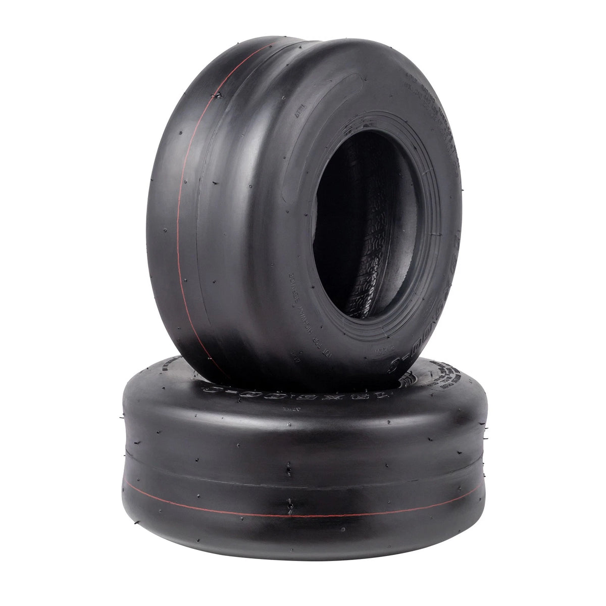 2X 13x5.00-6 Turf Tires for Lawn Mower Tractor (Tubeless, 4 Ply)