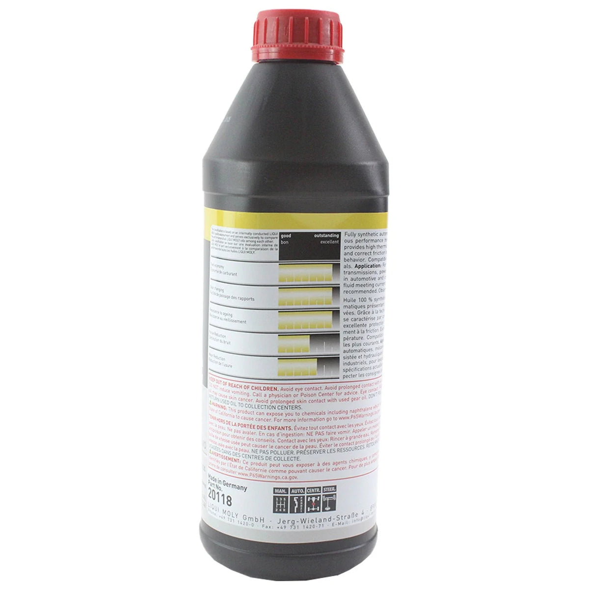 Set of 8 Liqui Moly Top Tec ATF 1100 Automatic Transmission Fluid (8L)