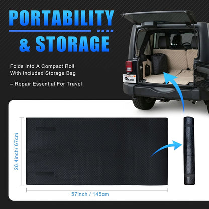 Rolling Creeper Mat for Under Car (145×67cm)