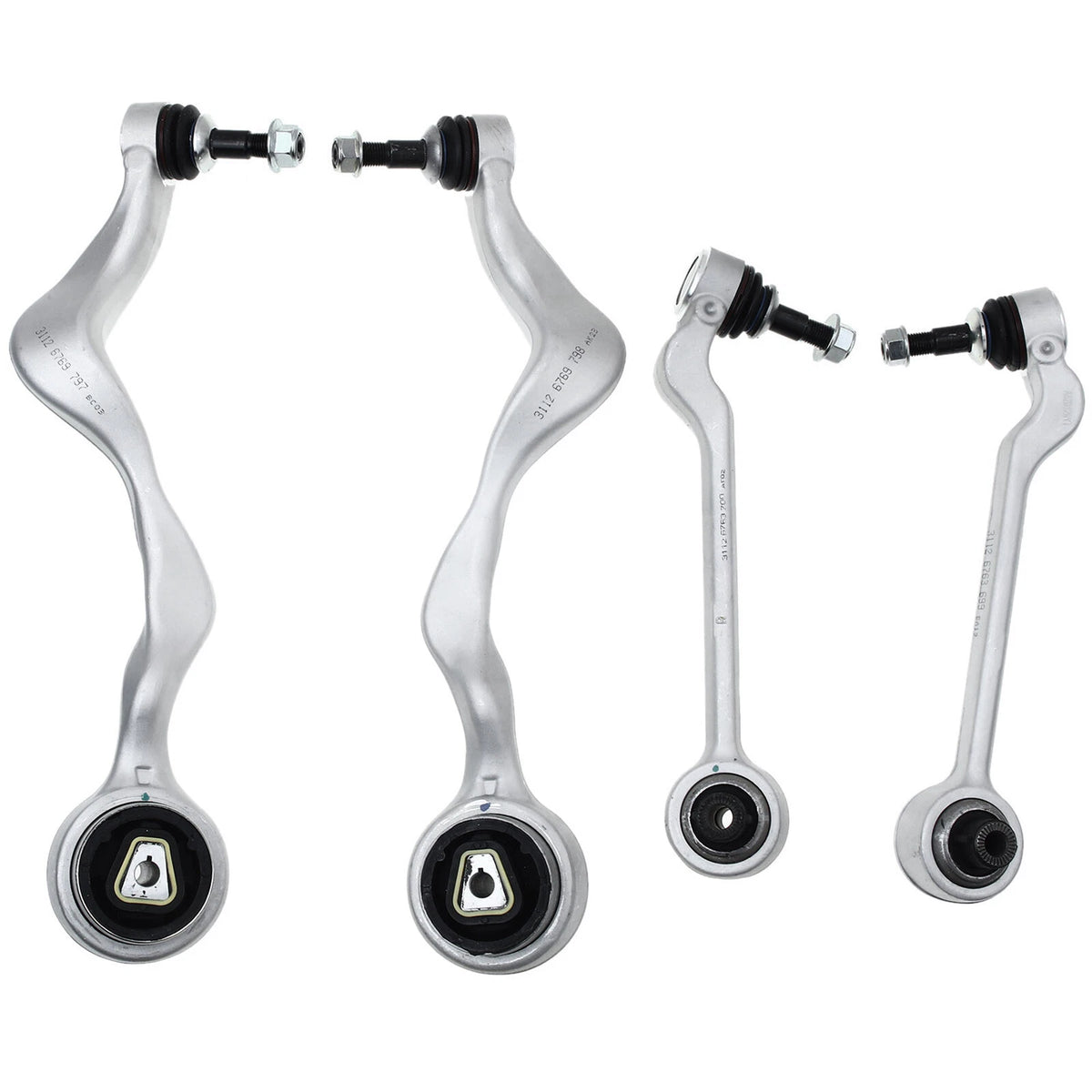 Set of 4 Front Lower Control Arm Ball Joint Assembly for BMW E82 E88 (2008–2013) - 31124036269, 31126763703, 31126763704, 31126763708