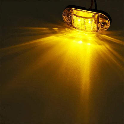 10pcs Amber LED Marker Lights for Truck Trailer RV (EAD)
