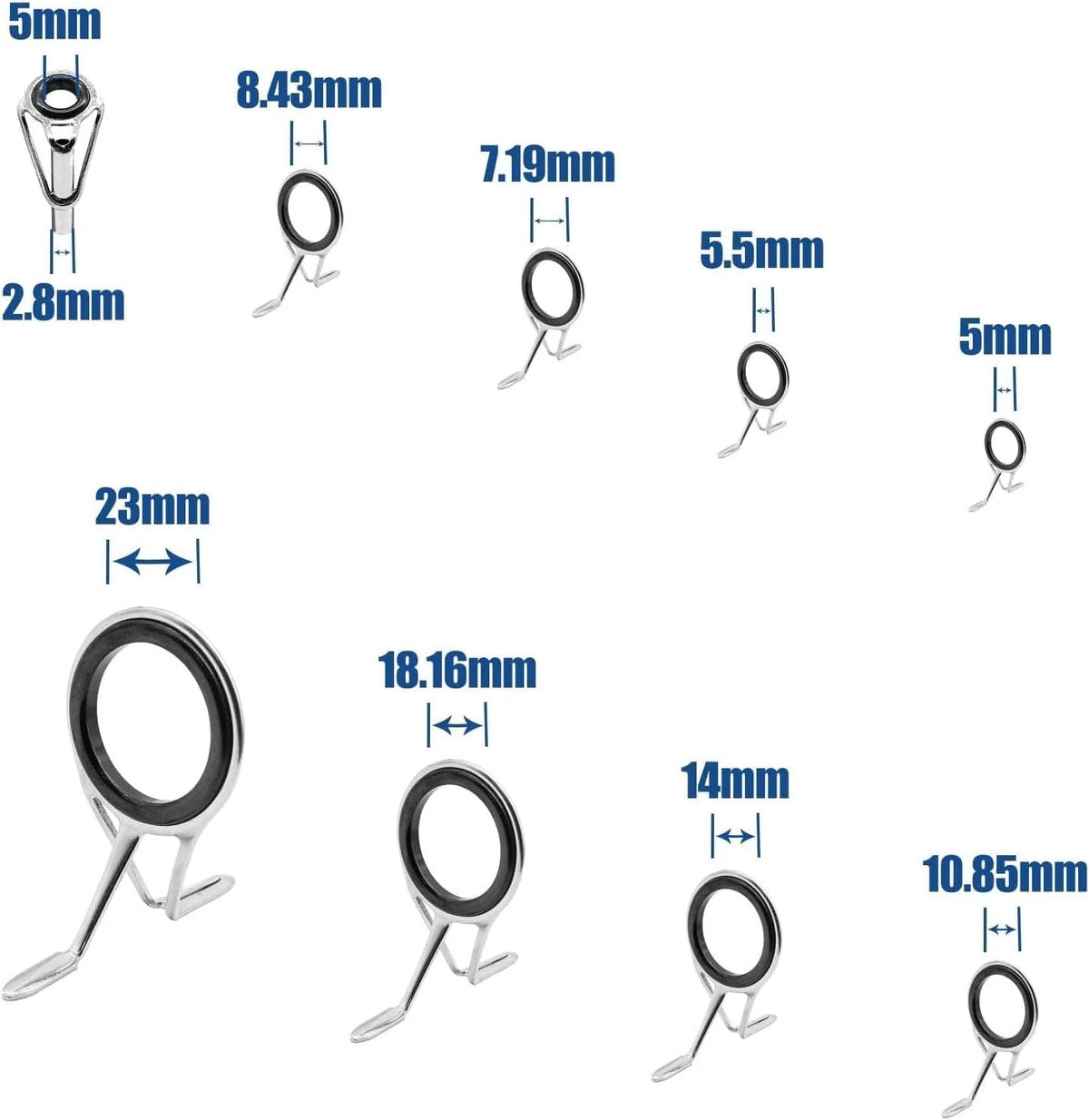 9-Piece Fishing Rod Repair Kit for Durable Stainless Steel & Ceramic Solutions