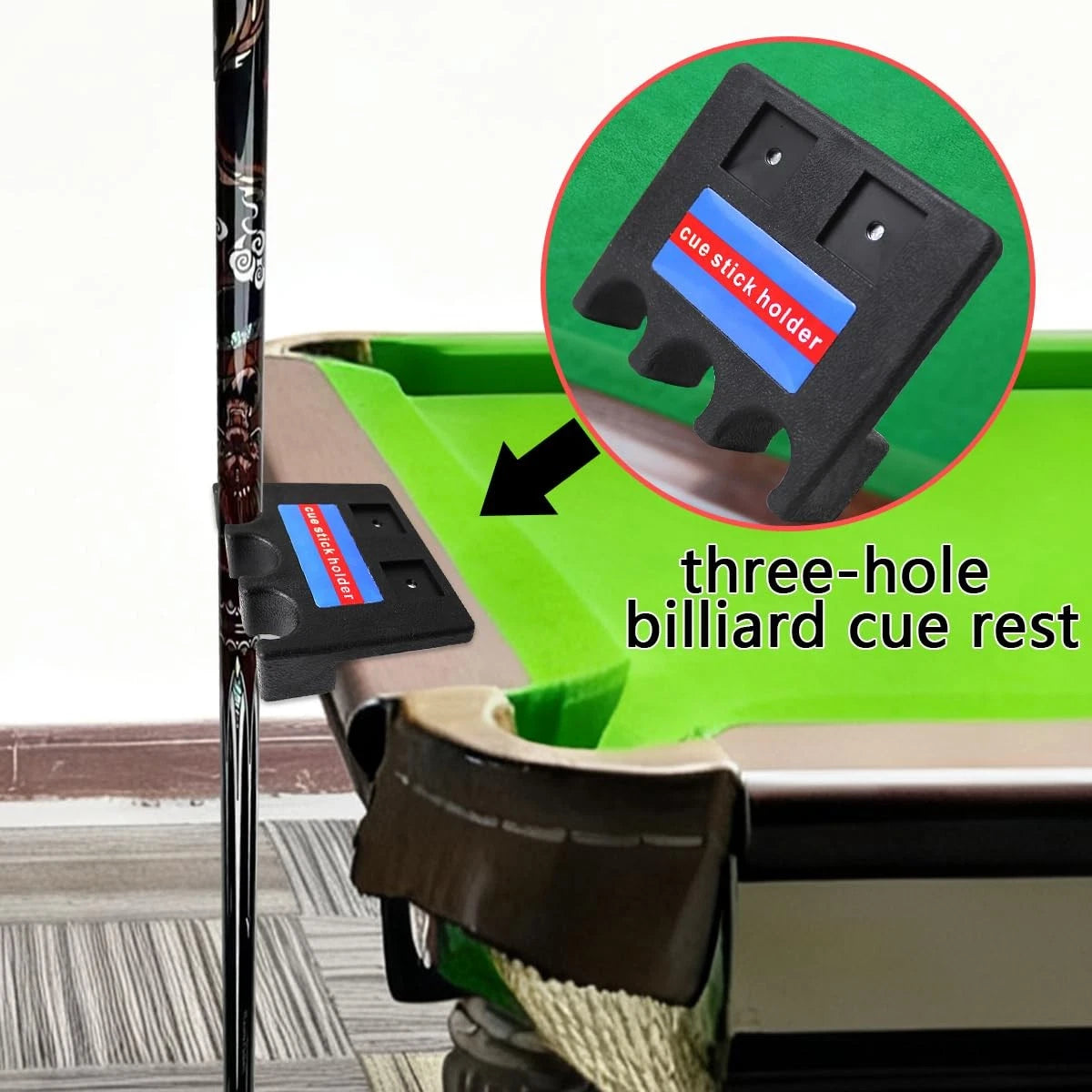 3-Cue Holder for Pool Cues (Portable)