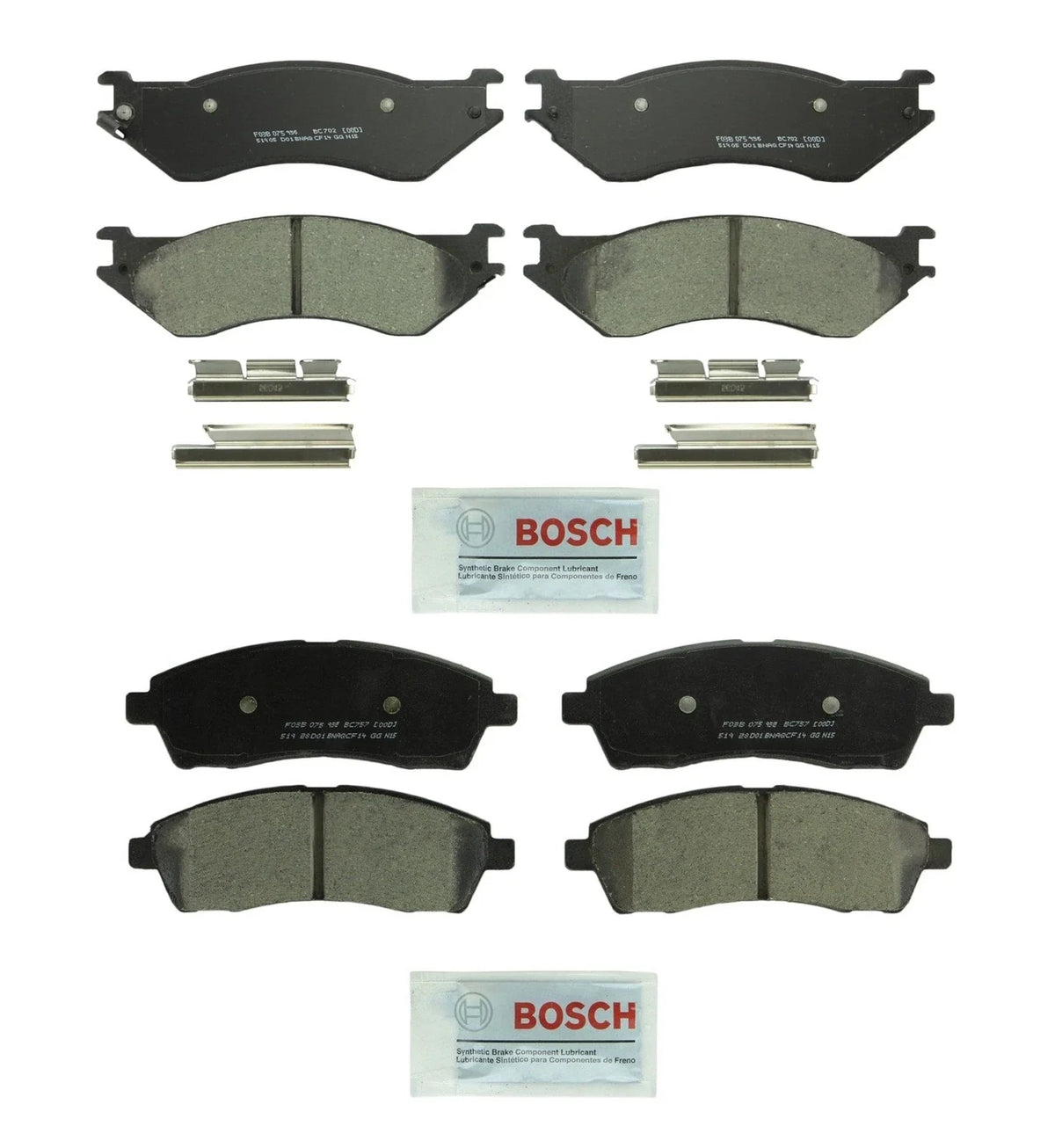 Bosch QuietCast Brake Pads Kit for Ford F-250 V8 (2017–2022)