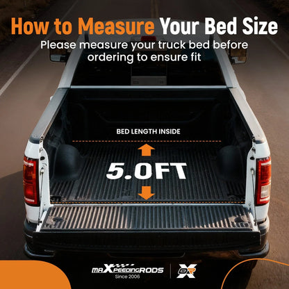 5FT Soft Vinyl Roll Up Tonneau Cover for Toyota Tacoma (2005–2015)