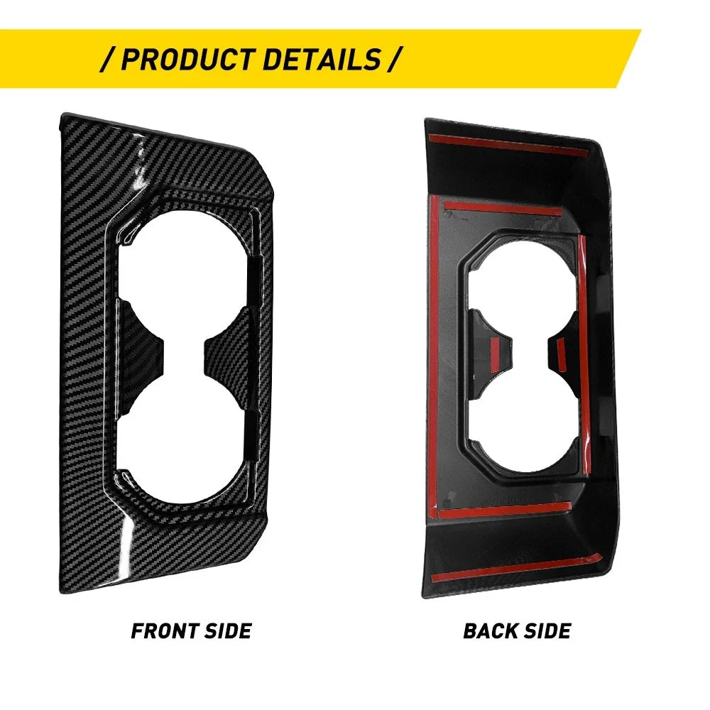 Carbon Fiber Rear Cup Holder Trim for Ford F150 (2015–2020)