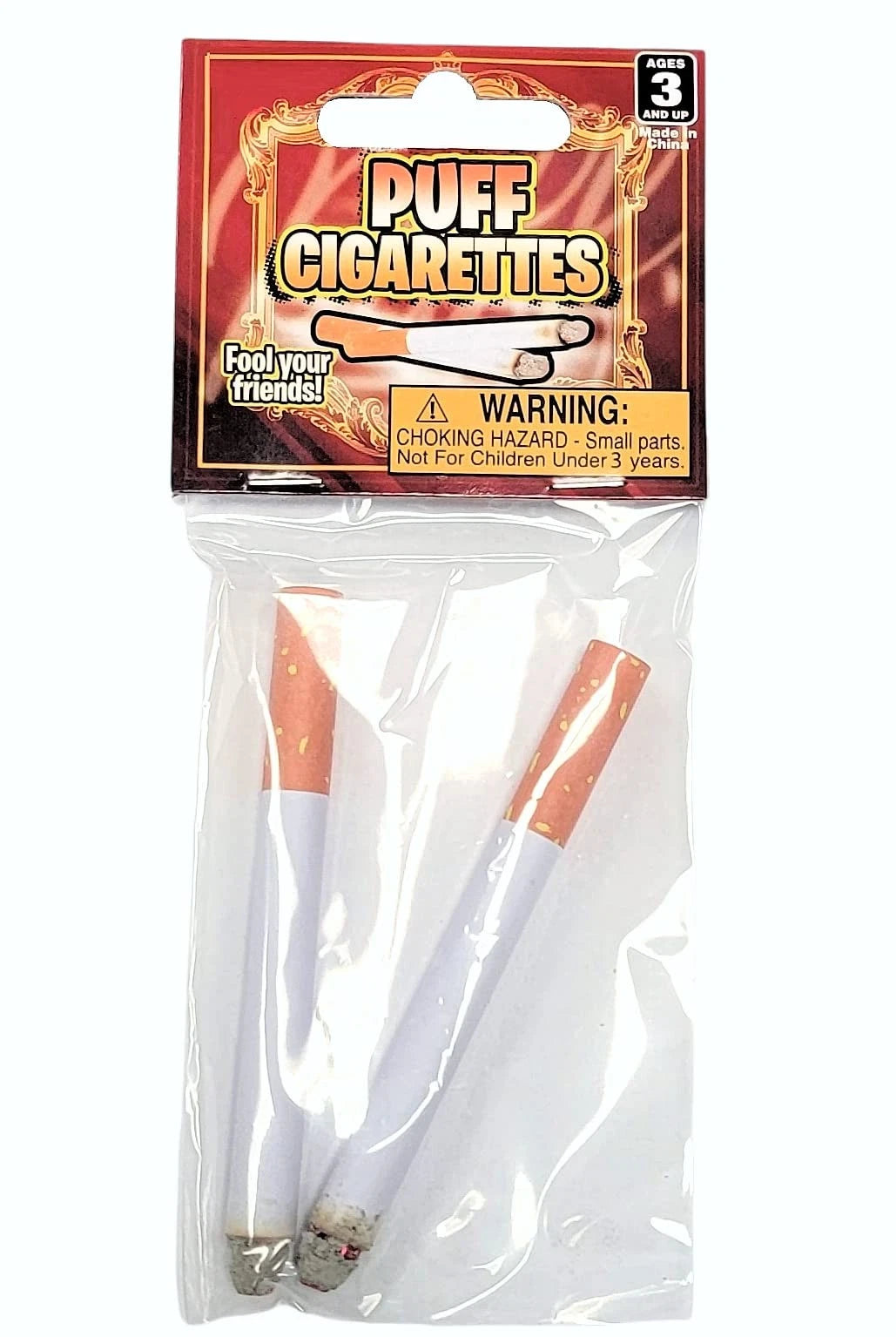 Set of 4 Realistic Looking Fake Stage Puff Cigarettes (3.5")