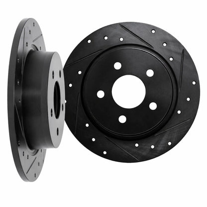 Rotor Set for Volvo XC60 (2018–2025) ALX-PAU-DF-8002-27044-CLA2, Slotted, Drilled