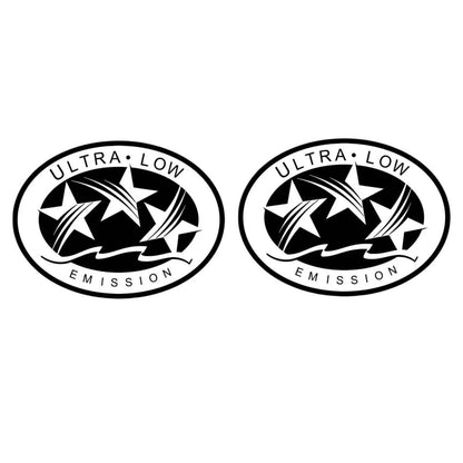 2X Outboard Graphic Sticker Decal for California DOT (3 Star)