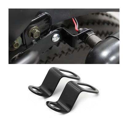 2X Motorcycle Turn Signal Brackets for Universal L 62mm/2.44 (Black)