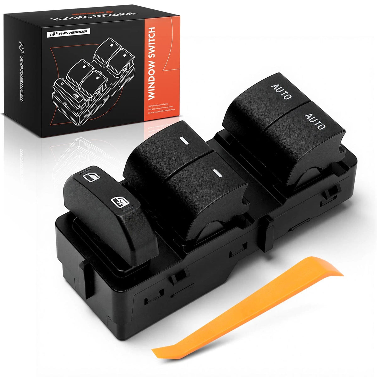 Front Left Power Window Switch for Ford F-250 F-350 Super Duty (2013–2016) - 1S15621, CC3Z14529BA, CC3T14540BAW, SW7312, DWS1807