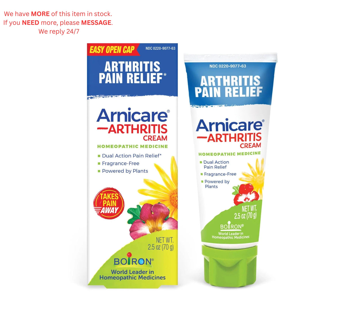 Arnicare Arthritis Cream for Pain Relief of Knees (2.5 Ounce)