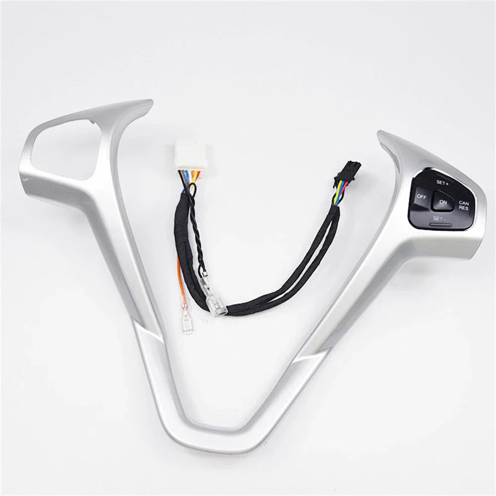 Steering Wheel Trim + Right Switch Button for Ford Fiesta MK7 MK8 Ecosport (2013)