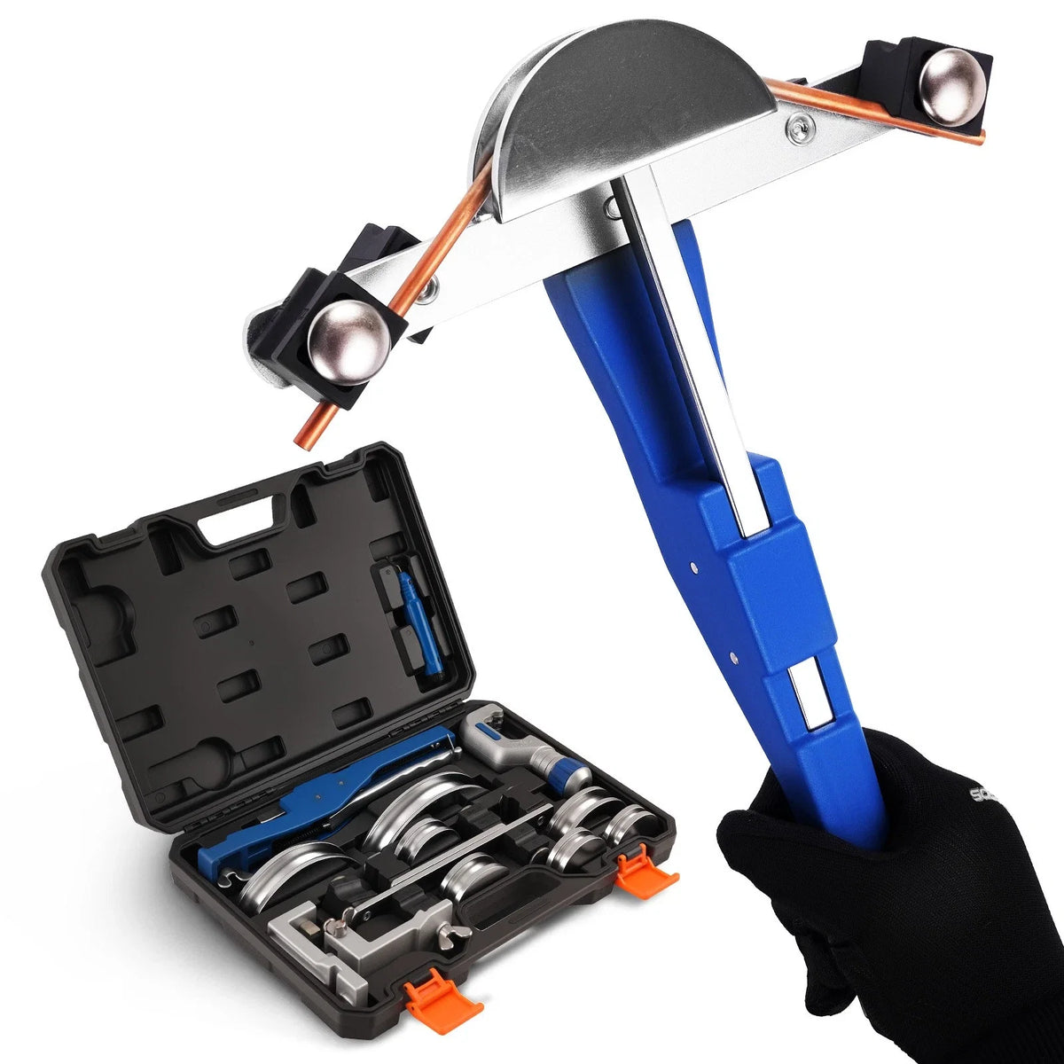 7-Piece Ratcheting Tubing Bender Mandrels Kit for Bending 6-22mm Tubings