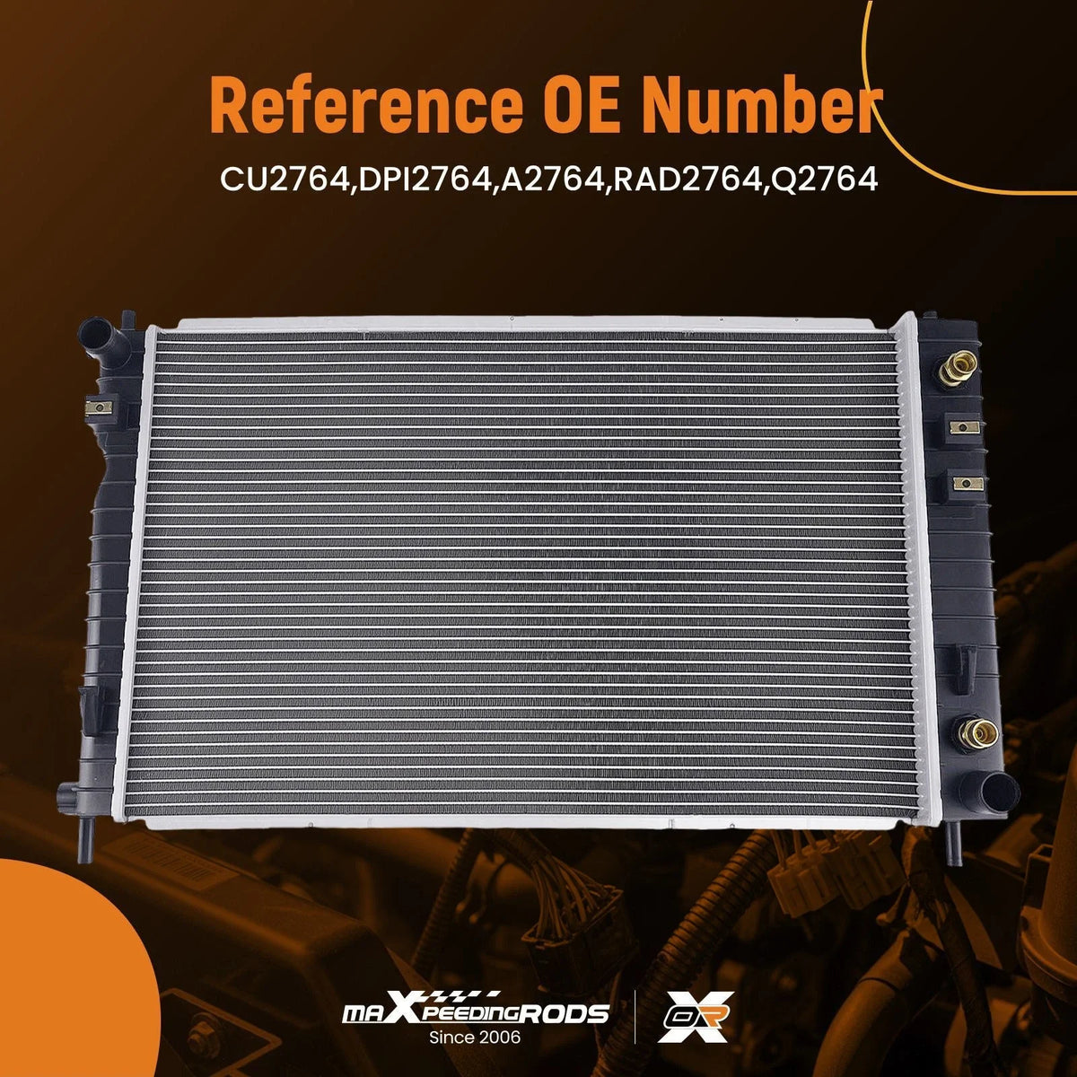 Radiator for Chevrolet Equinox 3.4L (2005) RAD2764 Direct Fit AT/MT
