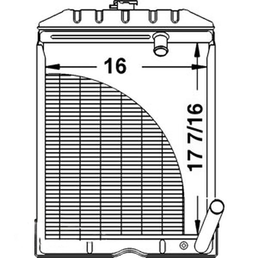 Radiator for Ford Tractors NAA 700 701 800 801 901 2000 4000 (1950–1975)